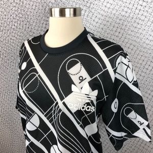 ADIDAS Graphic Mesh Jersey Top